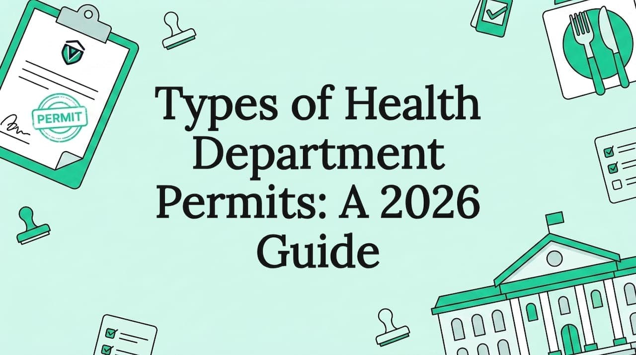 Types of Health Department Permits: A 2026 Guide
