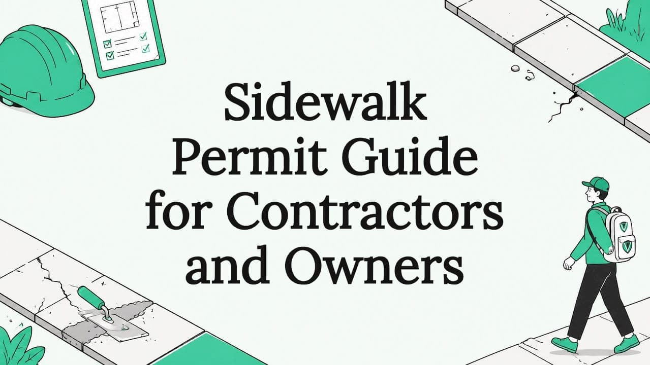 Sidewalk Permit Guide for Contractors and Owners